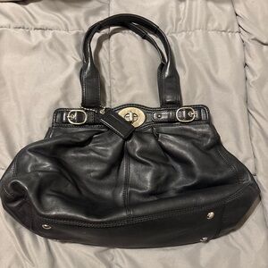 Coach Black Leather Handbag